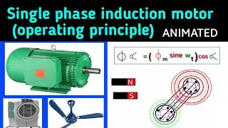 single phase induction motor | single phase induction motor working principle | in hindi| animation