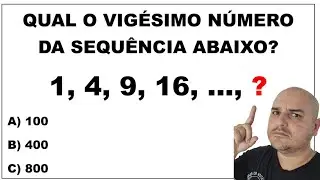 Essa é fácil, mas a maioria erra. Questão de sequência para concurso. Questão raciocínio lógico