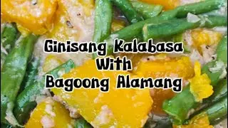 Budget Ulam Recipe: Ginataang Kalabasa with Bagoong Alamang