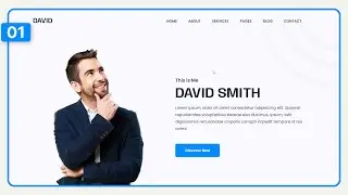 #1 Responsive Portfolio Website Using Html, Css & Javascript With Source Code | Crown Coder