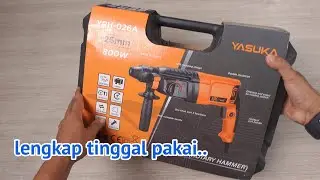 siap diajak lembur ngebor dan bobok plus bonusnya komplit - YASUKA YRH-026A ROTARY HAMMER