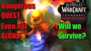 It's Dangerous to go alone quest WoW Classic HARDCORE , Near Death Experience! Stand your ground!