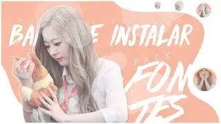 Tutorial em vídeo — Como baixar e instalar pack de fontes;;