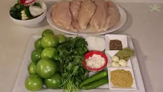 Como hacer Pollo en Salsa Verde para TAMALES