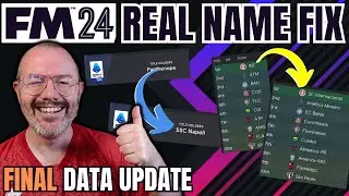 FM24 FINAL UPDATE REAL NAME FIX! How to get real club & competition names on Football Manager
