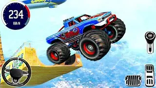 Monster Truck Extreme Stunt Driver 3D - Mega Ramp Impossible GT Car Racing : Android u