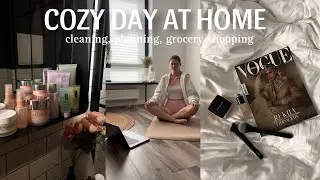 Preparing for a PRODUCTIVE week | COZY day | cleaning | self-care | planning | restock fridge