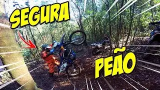 Na TRILHA DE MOTO Subir Morro Nem Sempre Dá Certo