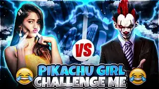 🥰Cute Pikachu😂 girl challenge🤬 me for 1v1🥶 7-0 or wot?🤯