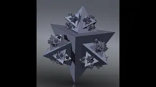 Von Koch's snowflake- 3D visualized