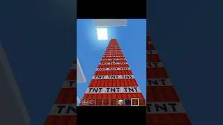 Minecraft Tower 🗼 TNT New Big #minecraft #shorts