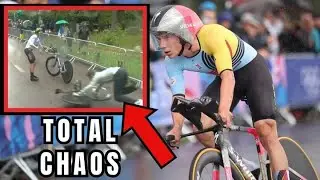 Olympic Time Trial Mayhem: Riders Down!