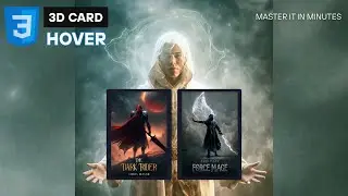 3D Card Effect on Hover Using HTML & CSS | Interactive Web Design Tutorial
