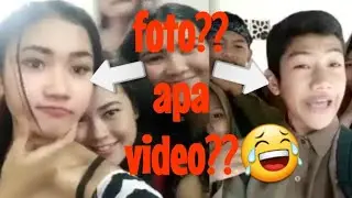 Dikira foto ternyata video!! Ngakak liat kelakuan anak jaman now😂😂