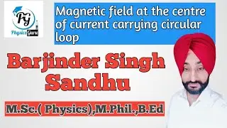 Class 12 I Magnetic field at the centre of a current loop I Barjinder Sandhu