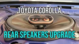 Rear Speakers UPGRADE, Toyota Corolla - How to Remove the Rear Deck & Install New 6x9 Speakers