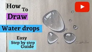 How to Draw Waterdrops Easy step by step