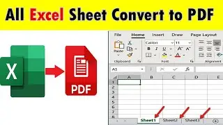 How To Convert Excel Workbooks All Sheets into a PDF File Urdu