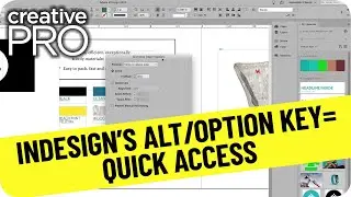 InDesign How-To: Get Quick Access to Panels and Options