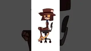 Cleon on a spinning chair