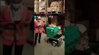 Automatic follow you cart for picking purposes