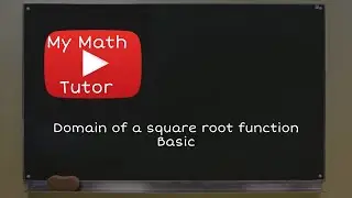 ALEKS | Domain of a square root function: Basic