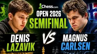 Soaking 😱 Game Of ⚡ Denis Lazavik Vs Magnus Carlsen | Chess.com Open (Semifinals), 2026.