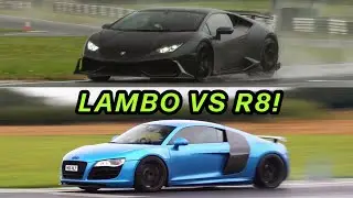 Huracan & R8 V10: Which is Faster in the Wet?