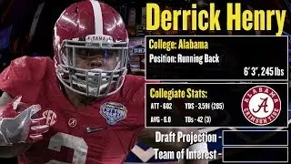 2016 NFL Draft Profile: Derrick Henry - Strengths and Weaknesses + Projection!