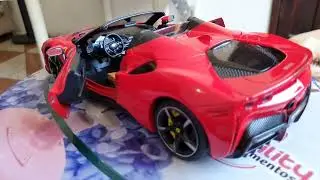 Unboxing em miniatura Ford -SF90-Spider escala 1/18 burago