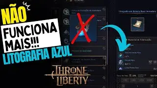 REMOVERAM A LITOGRAFIA AZUL [RARA] - THRONE AND LIBERTY