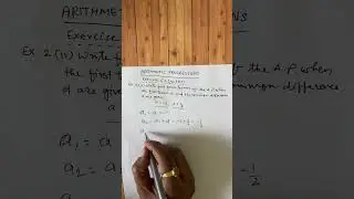Arithmetic Progressions - Std.X (NCERT) Ex- 5.1