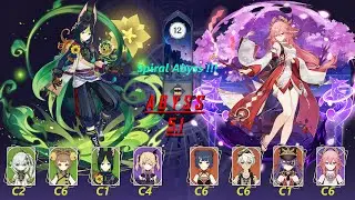 Spiral Abyss 5.1 | C2 Nahida ft. Thignari Spread & C6 Yae Miko Hypercarry | Genshin Impact