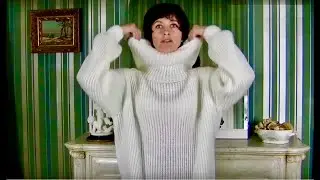Вяжем воротник для свитера 🧶 Seamless Neck & Collar for Oversized Sweater | English Rib 