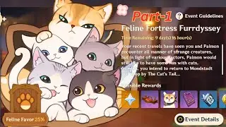 New Cat Event Feline Fortress Furrdyssey in Genshin Impact