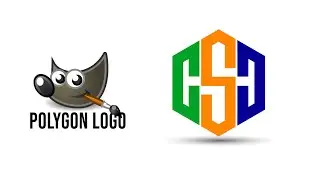 POLYGON BASIC SHAPE LOGO IN GIMP