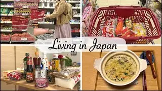 big shopping haul for seasonings and dried ingredients in a discount store | daily life in japan