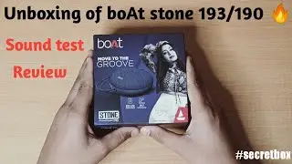 BoAt stone 190/193 - Unboxing and full review🔥🔥 best speaker under 1000rs