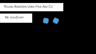 Rolling Cube Loading Animation Using Html and Css