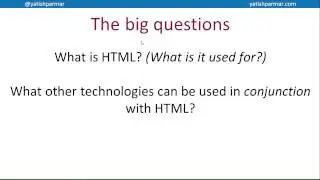 HTML intro - A Level Computer Science