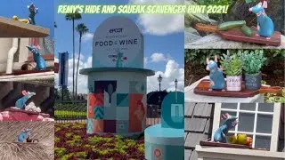 Remy's Ratatouille Hide & Squeak (2021) Scavenger Hunt at EPCOT's Food and Wine Festival!