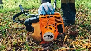 Testing the Power: Stihl FS 55 Brushcutter in Action