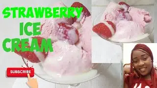 3 INGREDIENTS STRAWBERRY ICE CREAM -