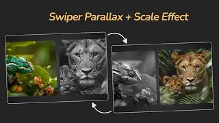 Swiper Slider with Parallax and Scale Effects 