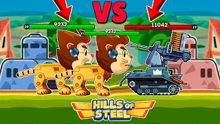 TANKS and NEW HP INDICATORS in COMMANDER ONLINE BATTLE MODE - Hills of Steel