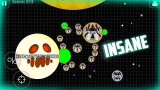 AGAR.IO NOOB TROLLS CANON SPLIT GOES WORNG