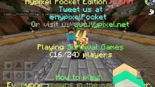 Играем в мини игры HypiXel Minecraft Pe 0.14.0-#1 Ржач