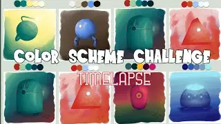 Color Scheme Challenge | Timelapse | Aixa Ques