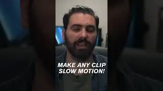 How to Fake Slow Motion with Optical Flow (Premiere Pro) #shorts