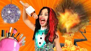 Eva Fox doing makeup and dress up like a star | funny stories for kids